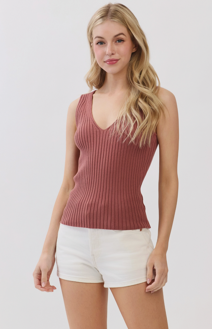 Sleeveless Sweater Tank