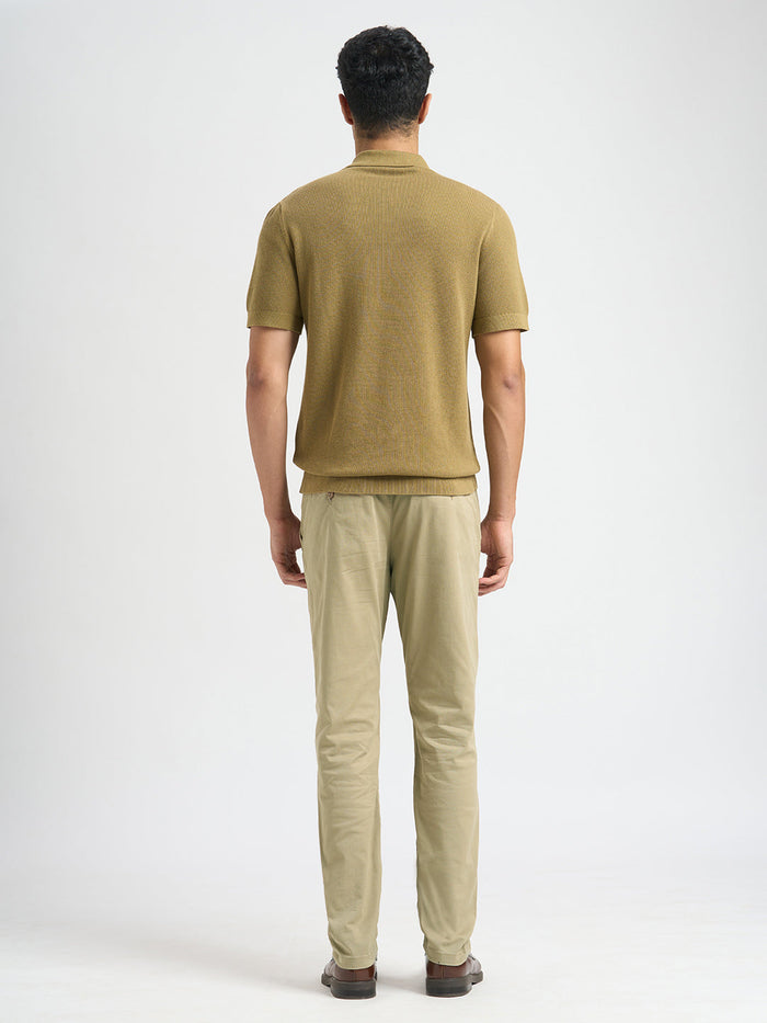 Slim Fit Chino Pants - Beige