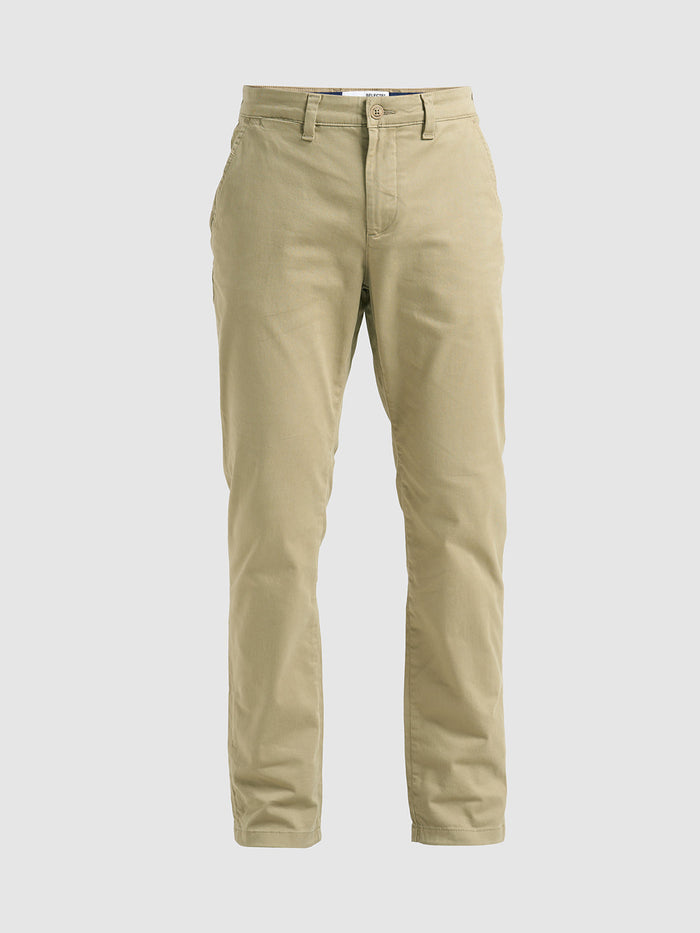 Slim Fit Chino Pants - Beige