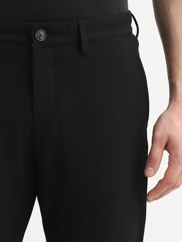 Slim Fit Flex Pants - Black