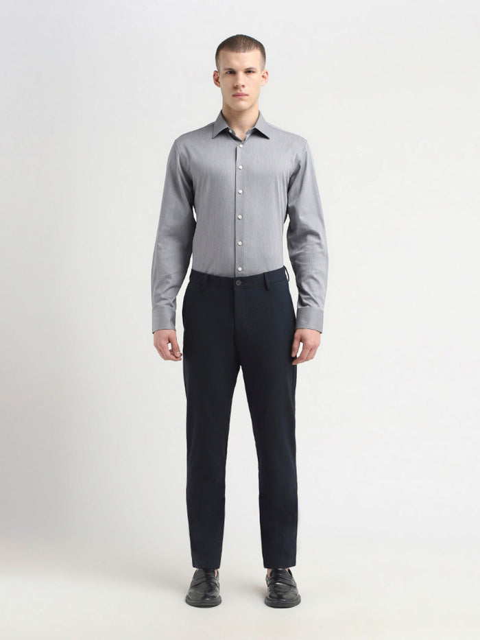 Slim Fit Flex Pants - Dark Blue
