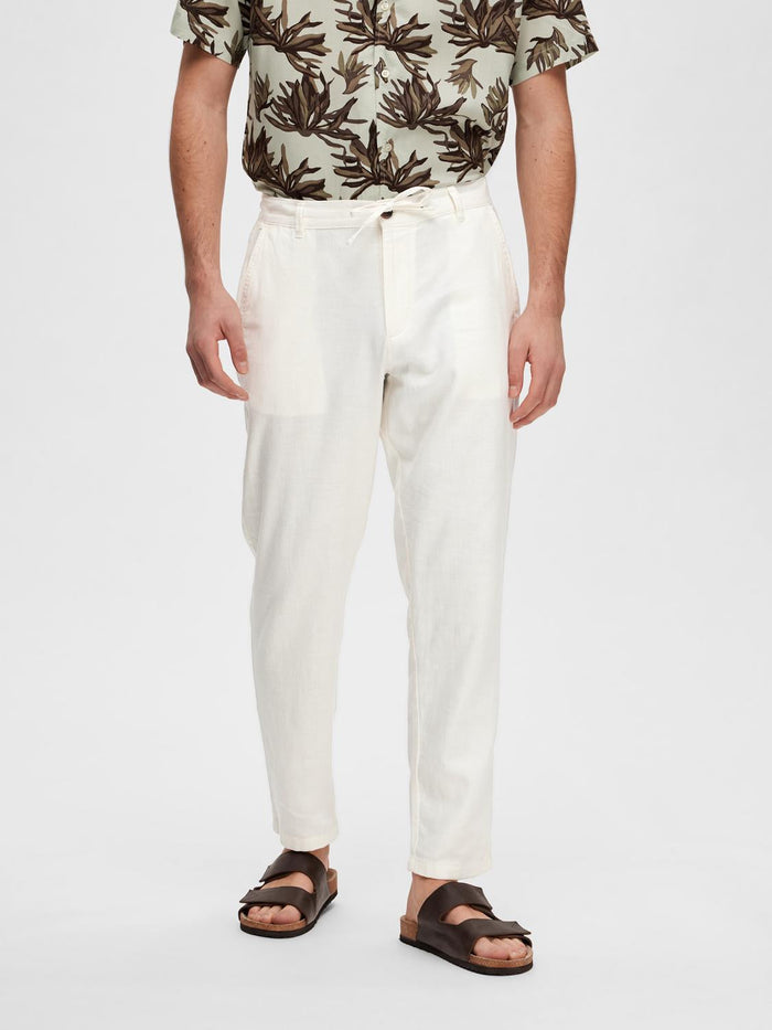 Slim Fit Linen Blend Pants