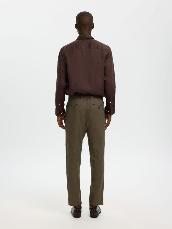 Slim Fit Linen Blend Pants