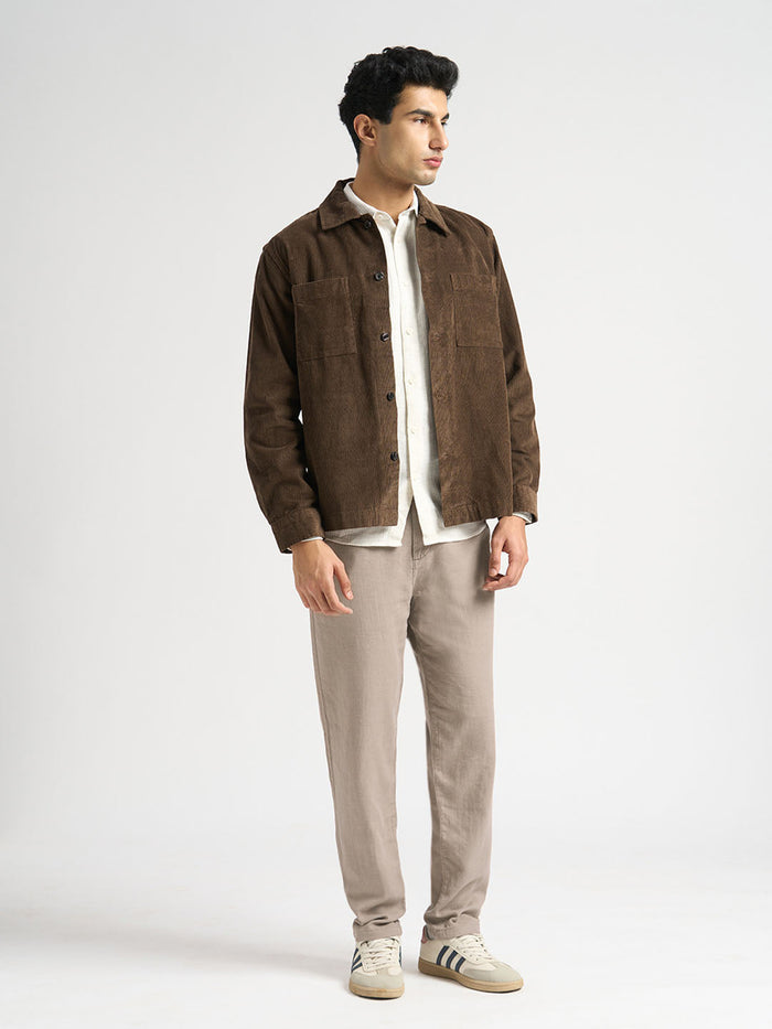 Slim Fit Linen Blend Pants