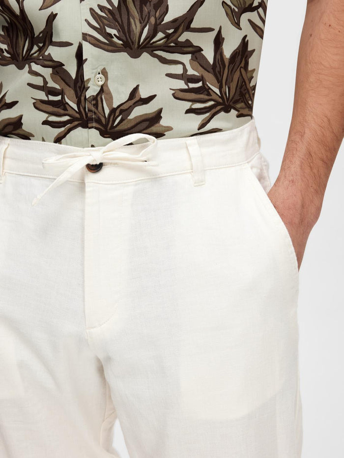Slim Fit Linen Blend Pants