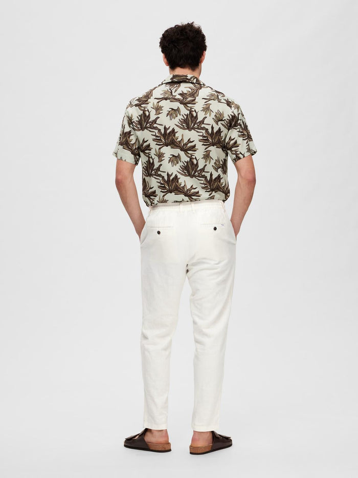 Slim Fit Linen Blend Pants