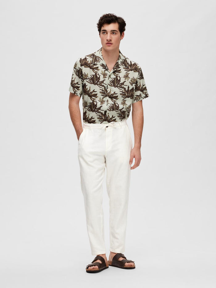 Slim Fit Linen Blend Pants