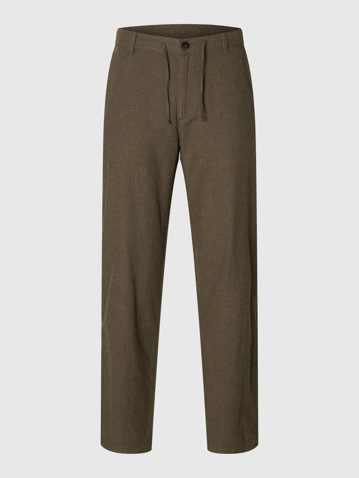 Slim Fit Linen Blend Pants
