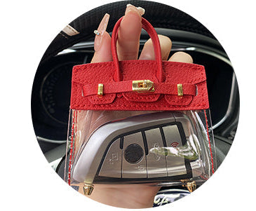Small birkin mini cute handbag keychain charm