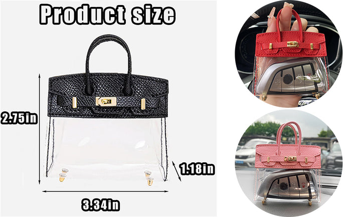 Small birkin mini cute handbag keychain charm