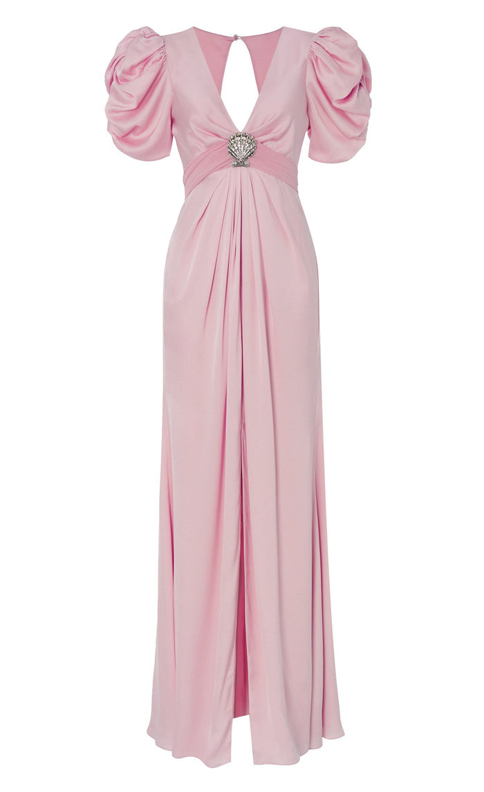 Sofia Sleeved Dress - Powder Pink
