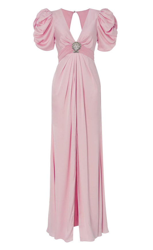 Sofia Sleeved Dress - Powder Pink