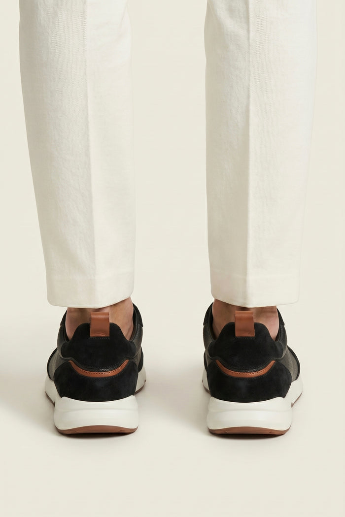 Solano Leather Slip-On Black