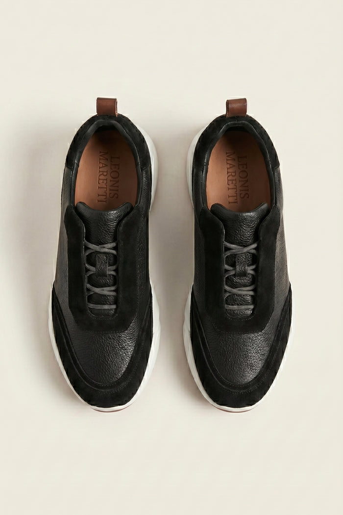 Solano Leather Slip-On Black