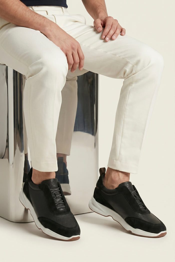 Solano Leather Slip-On Black
