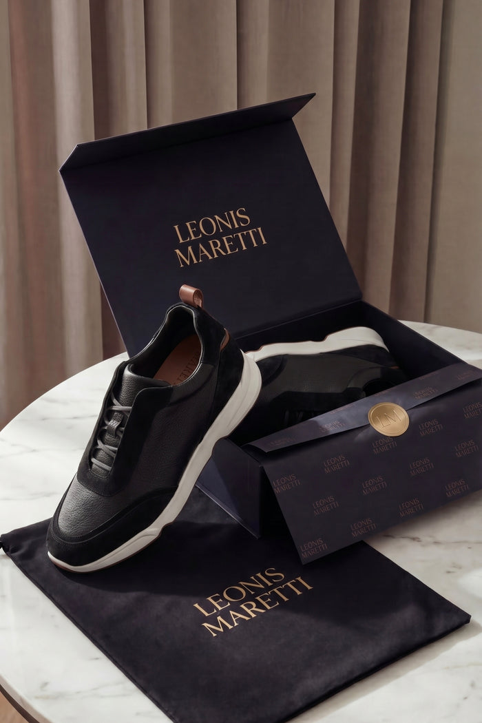 Solano Leather Slip-On Black