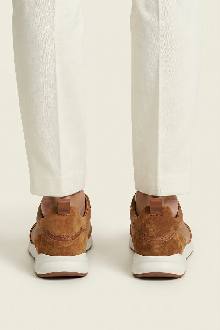 Solano Leather Slip-On Caramel Brown