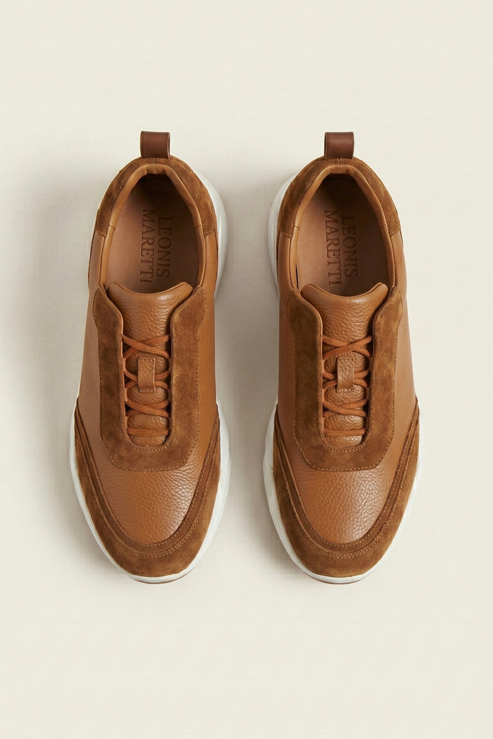 Solano Leather Slip-On Caramel Brown