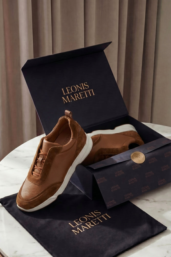 Solano Leather Slip-On Caramel Brown