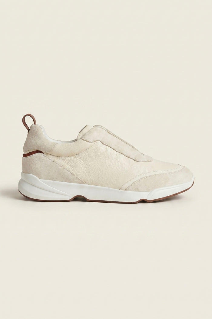 Solano Leather Slip-On Cream