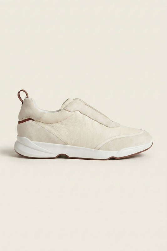 Solano Leather Slip-On Cream