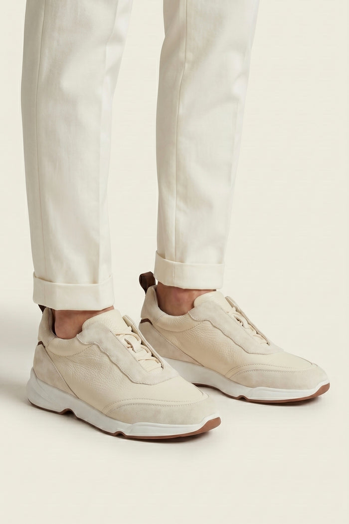 Solano Leather Slip-On Cream