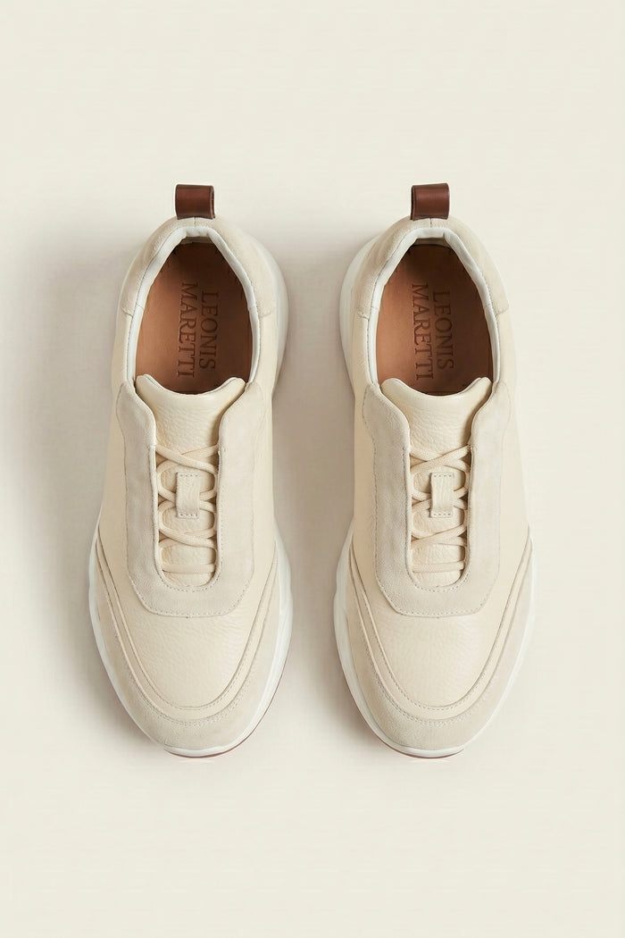 Solano Leather Slip-On Cream