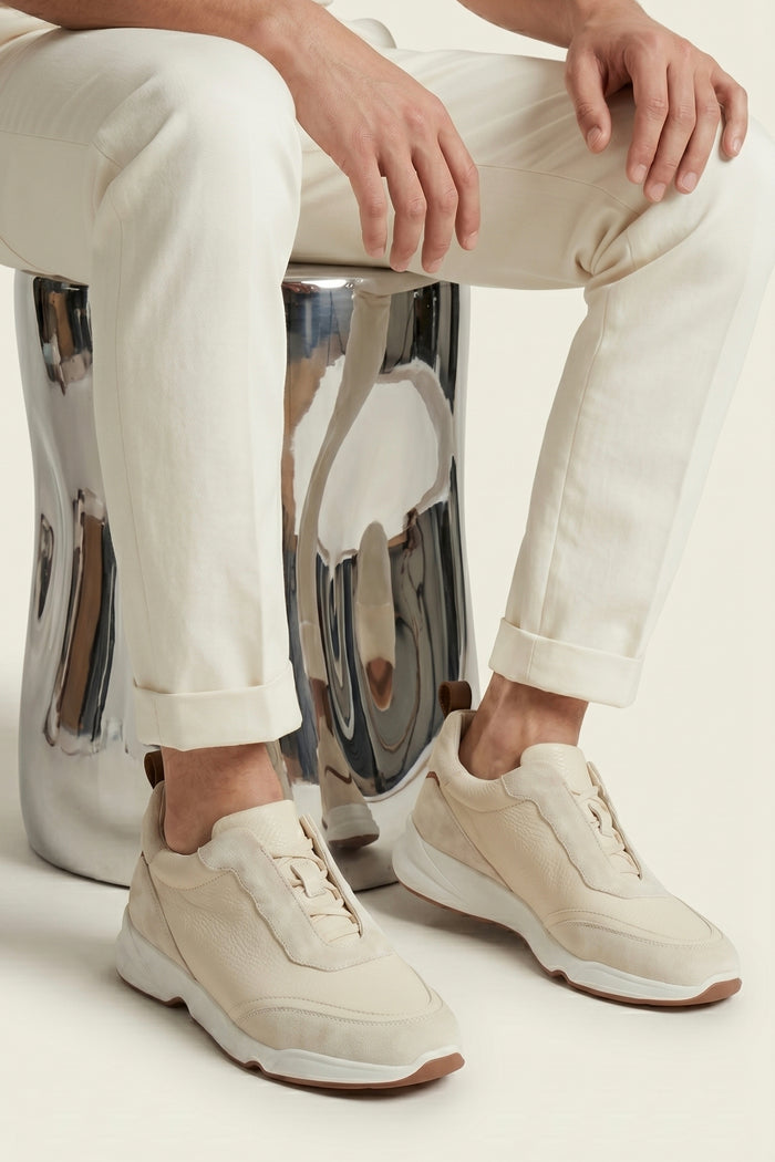 Solano Leather Slip-On Cream