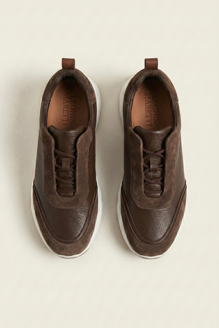 Solano Leather Slip-On Dark Brown