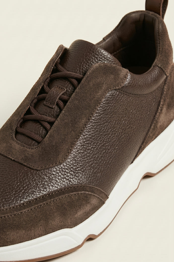 Solano Leather Slip-On Dark Brown