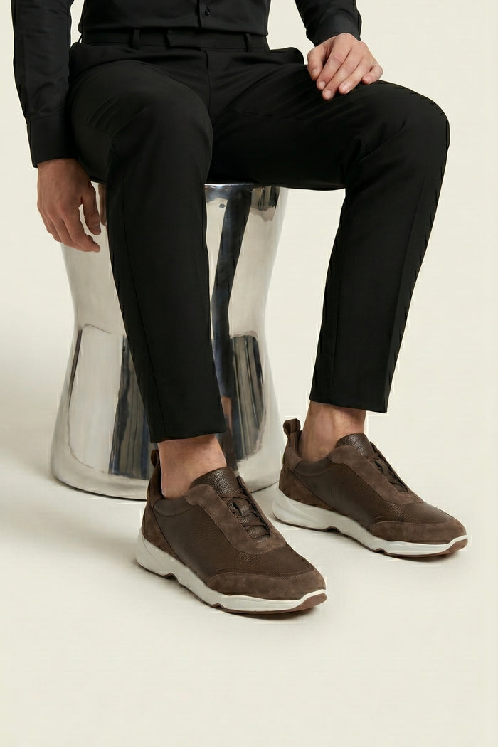 Solano Leather Slip-On Dark Brown