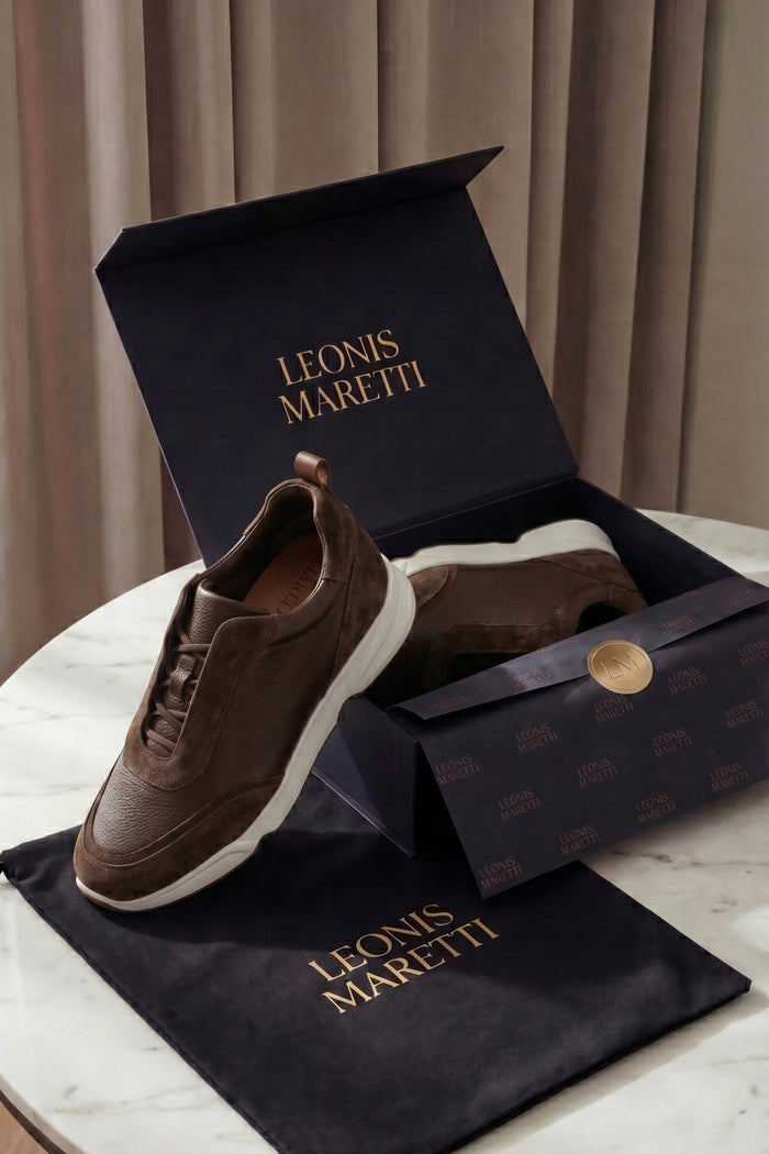 Solano Leather Slip-On Dark Brown