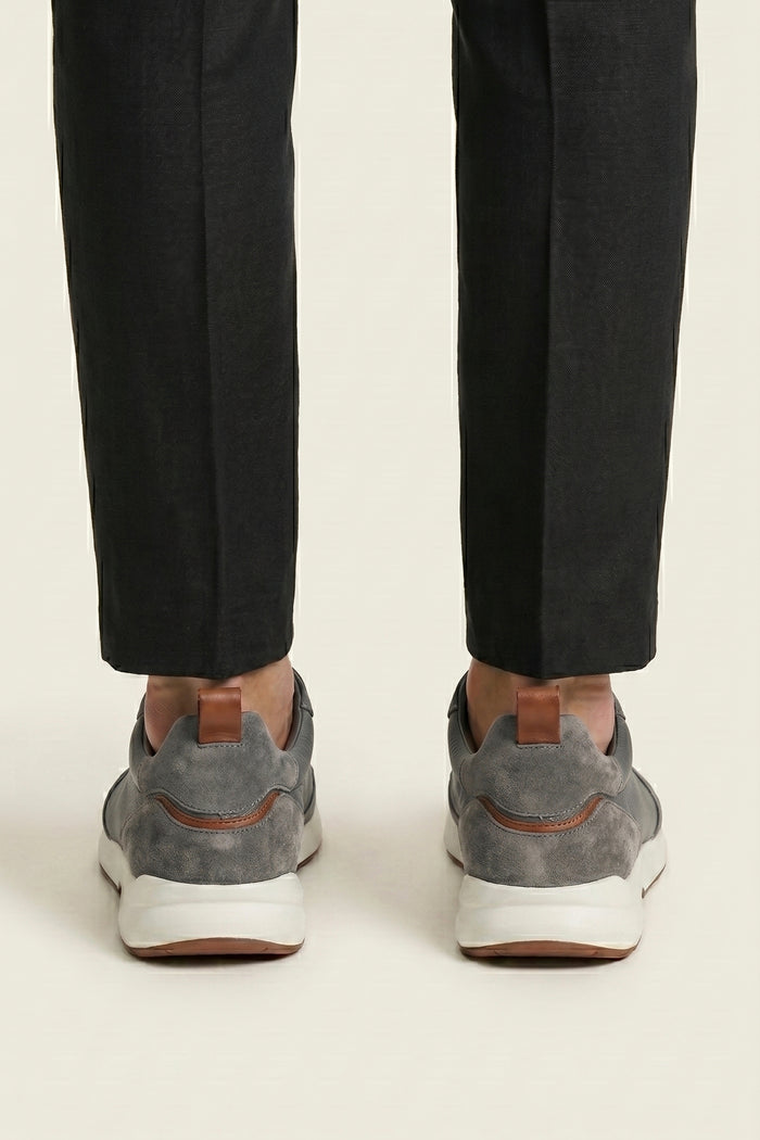 Solano Leather Slip-On Grey