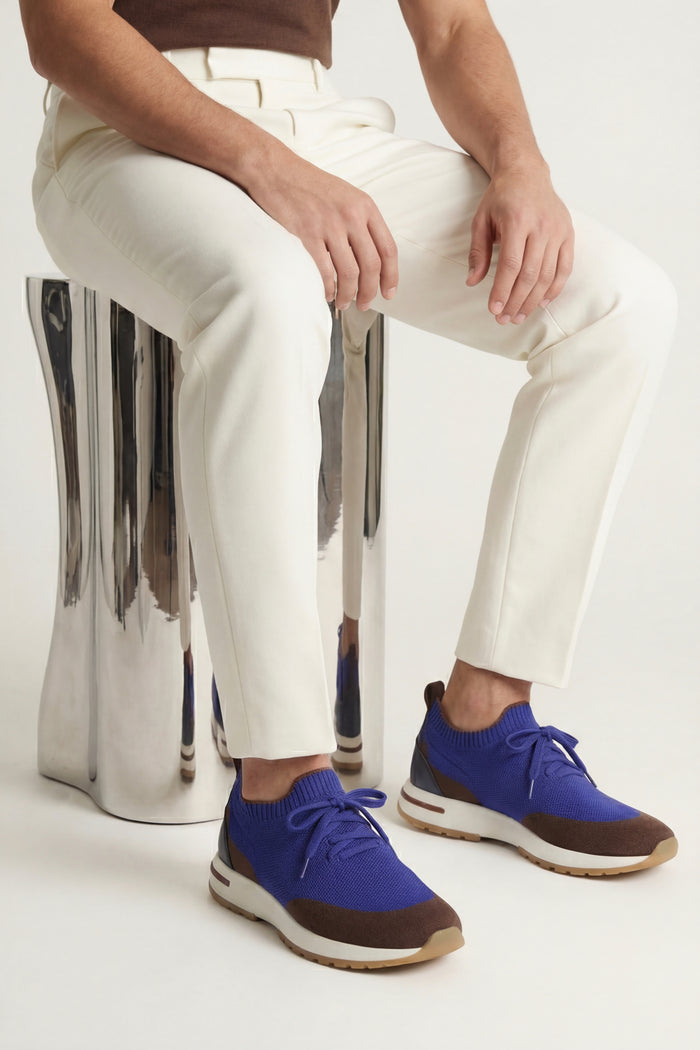 Solano Mesh Slip-On Blue/Brown