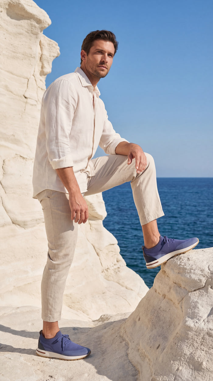 Solano Mesh Slip-On Blue/Light Blue
