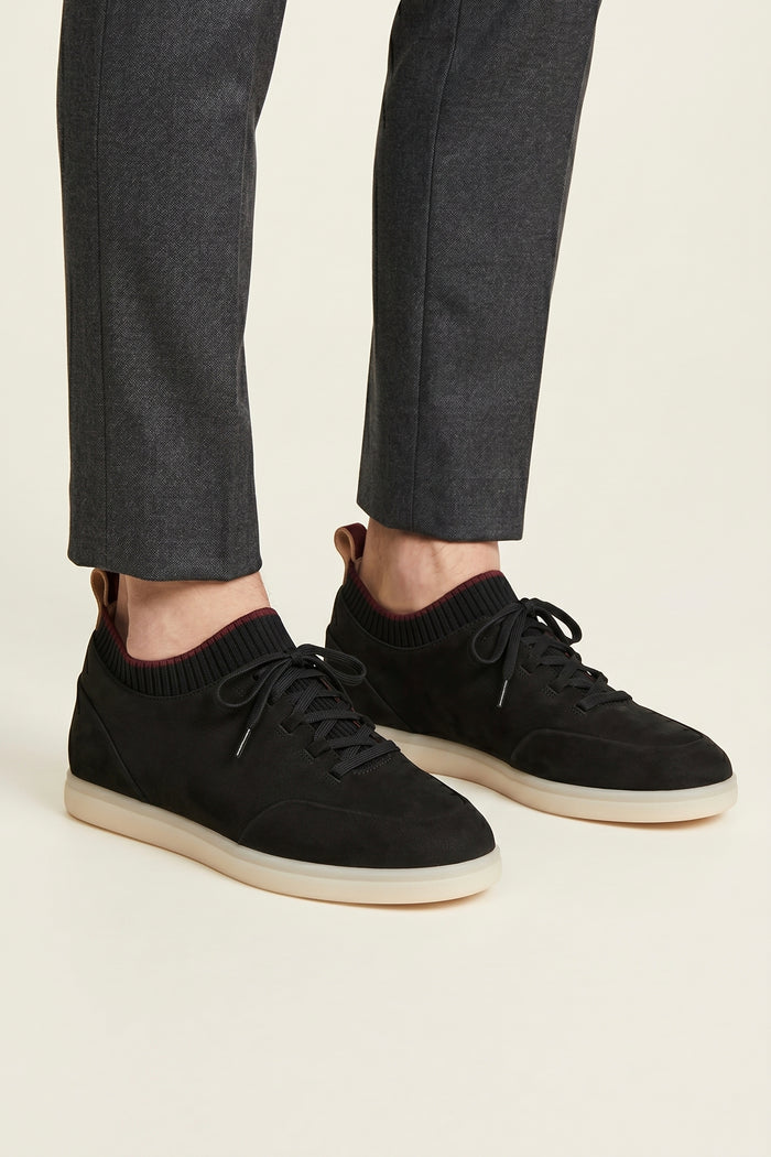 Solano Suede Slip-On Black