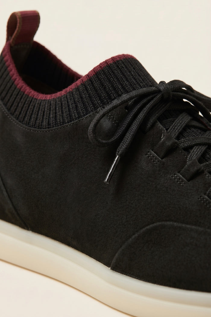 Solano Suede Slip-On Black