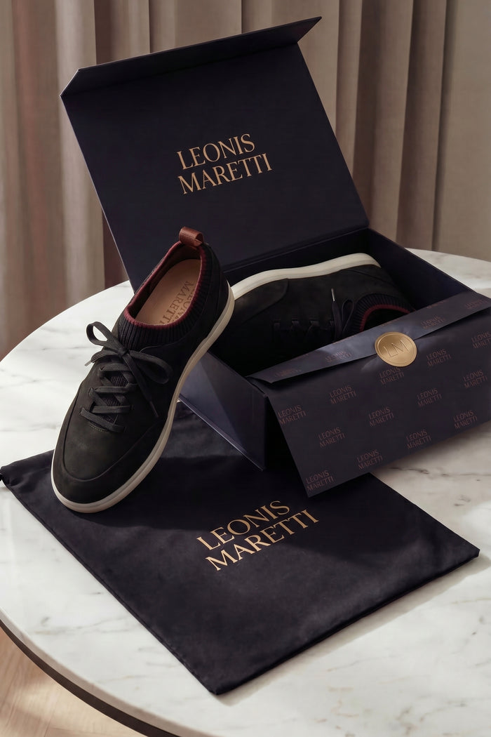 Solano Suede Slip-On Black