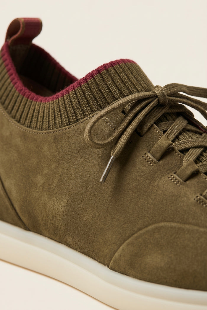 Solano Suede Slip-On Olive