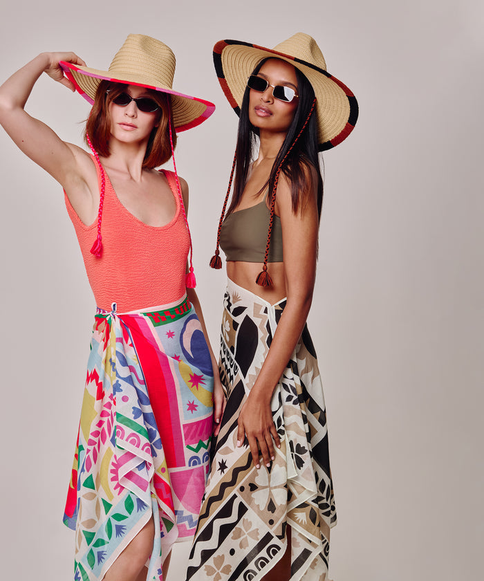 Solstice Collage Sarong in color multi