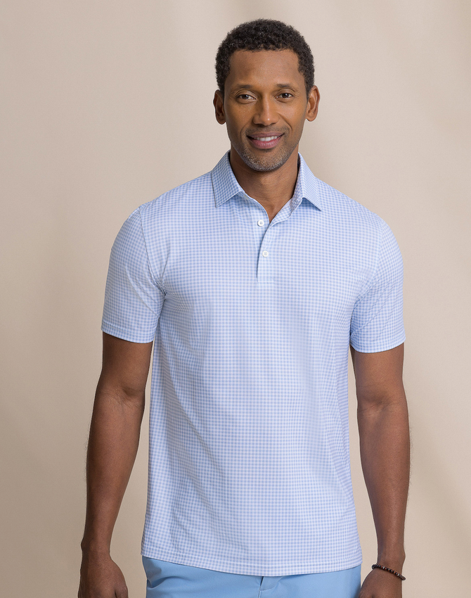 Southern Tide Driver Island Print Polo