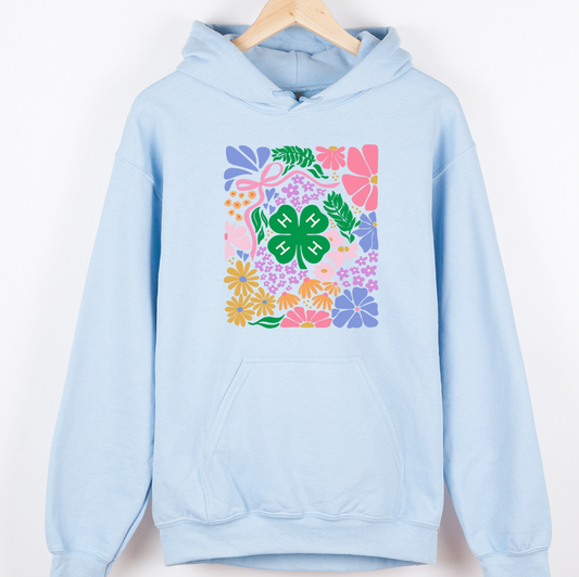 Spring Floral 4-H– Hoodie