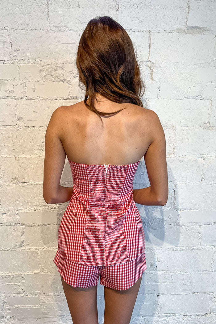 Spring Picnic Top, Tops, Gingham Tops, Sets, Matching Sets, Spring and Summer Tops, Summer Tops, Adeline Boutique, Dallas Boutique, Women's Boutique