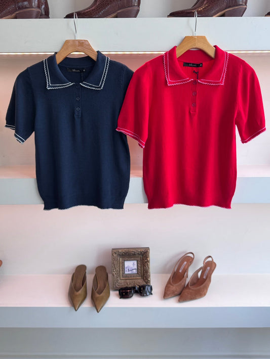 SPRINGSTEEN KNIT POLO - Amor Lafayette