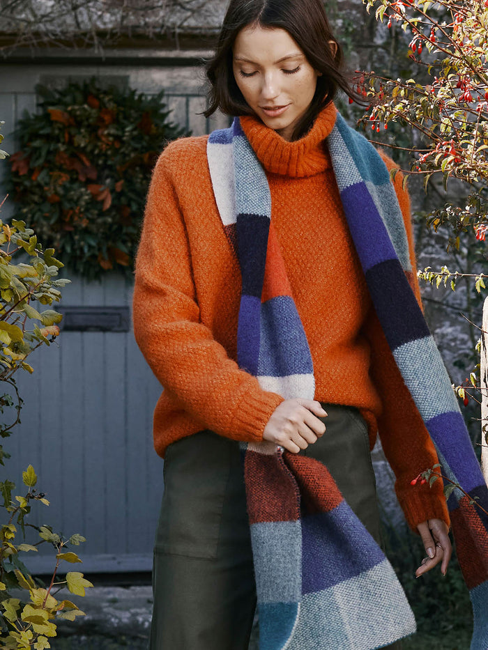 Stitch Detail Roll Neck Jumper