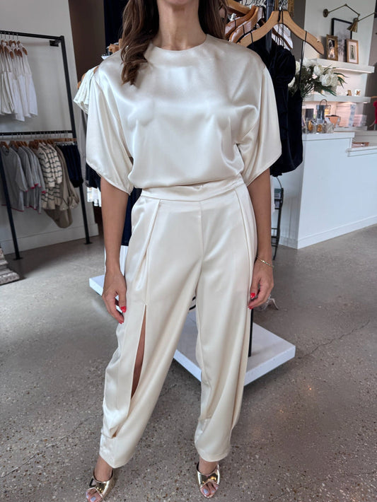 Stone Faye Side Slit Pant - Amor Lafayette