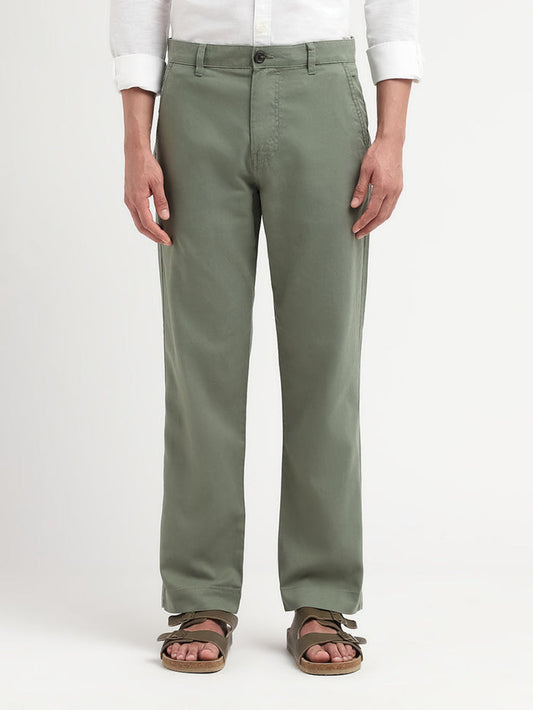 STRAIGH fit Lyocell TENCEL Pant - Green