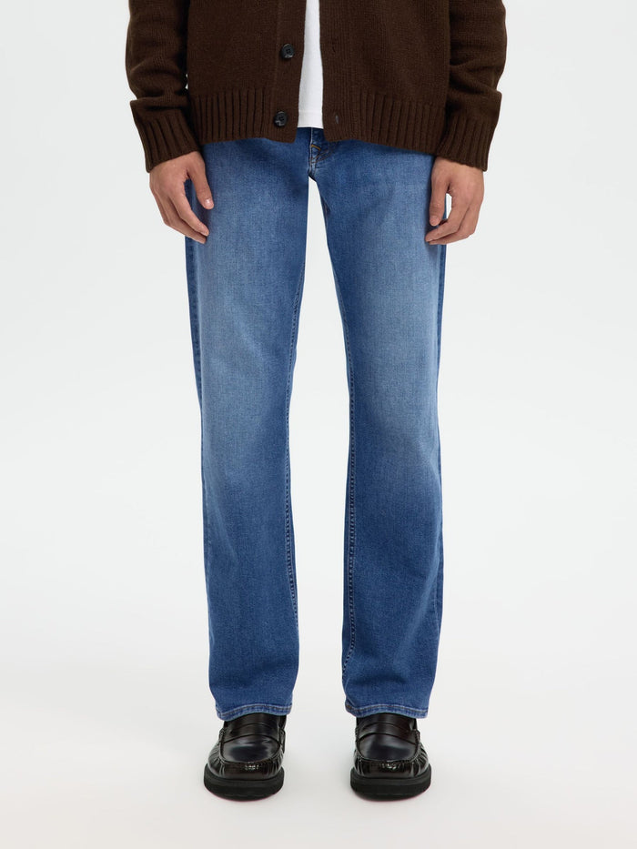 Straight Fit Cleo Flex Jeans - Medium Blue