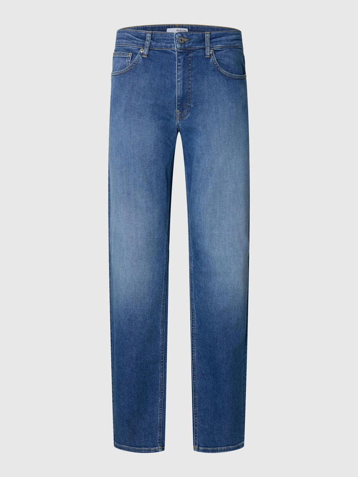Straight Fit Cleo Flex Jeans - Medium Blue