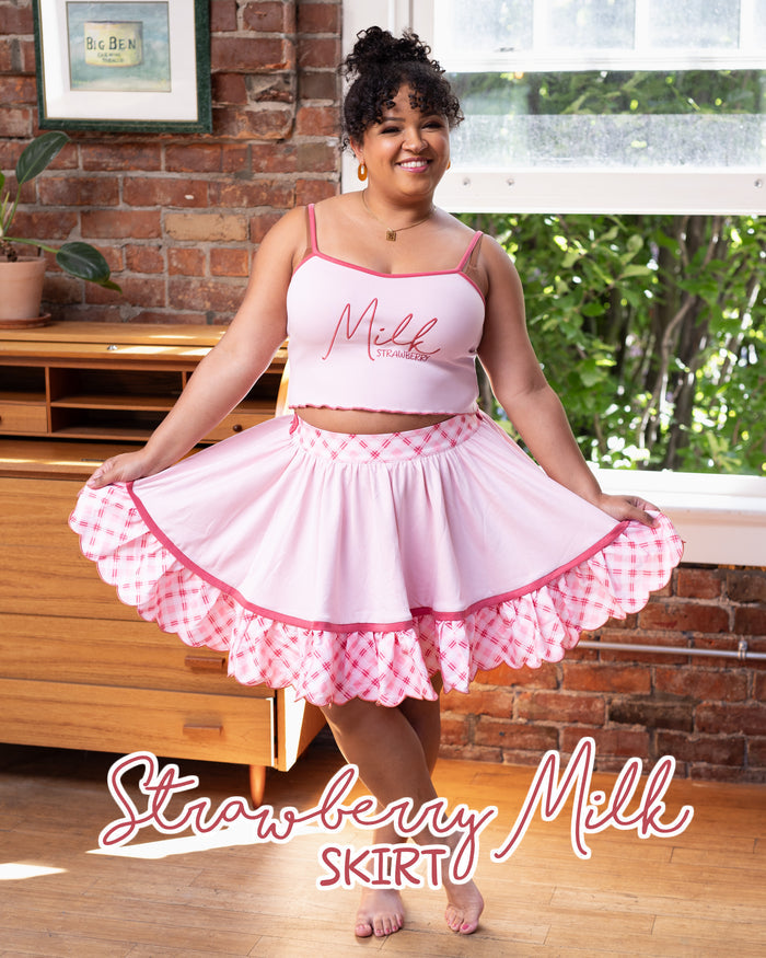 Strawberry Milk Skirt
